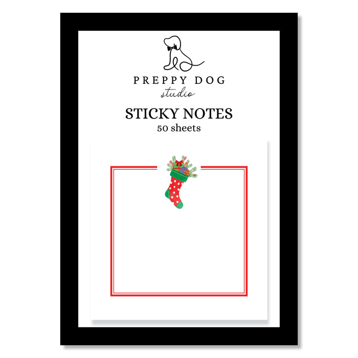 Christmas Sticky Notes, Stocking