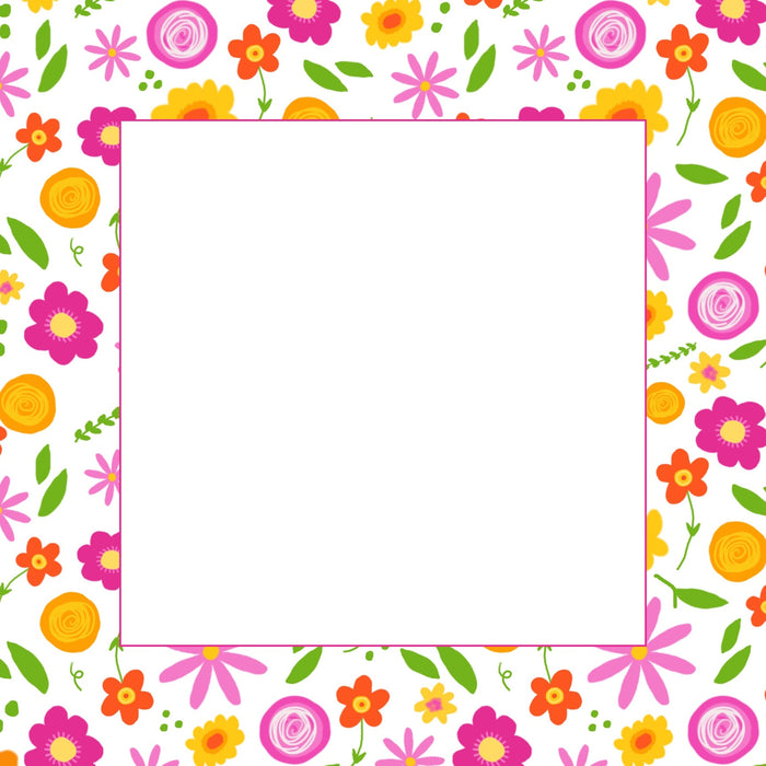 Square Notepad, Sunshine Flowers