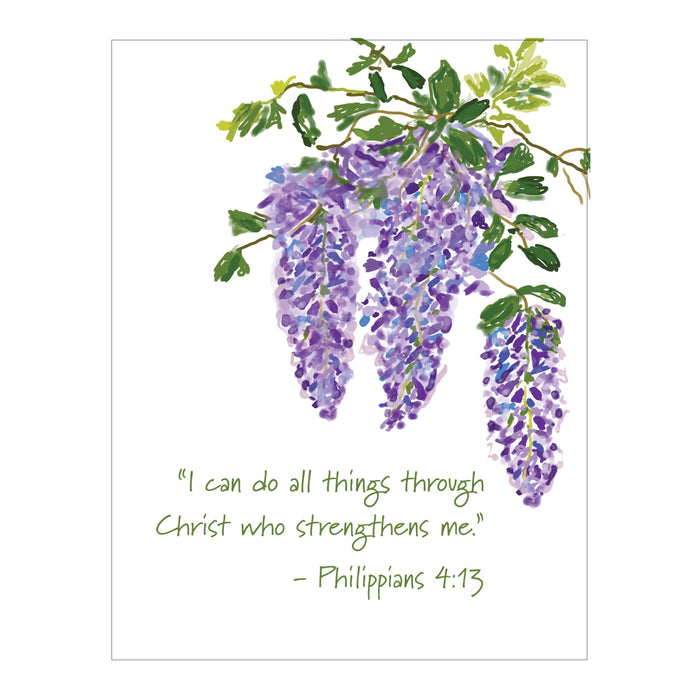 Greeting Card, Wisteria Blessings