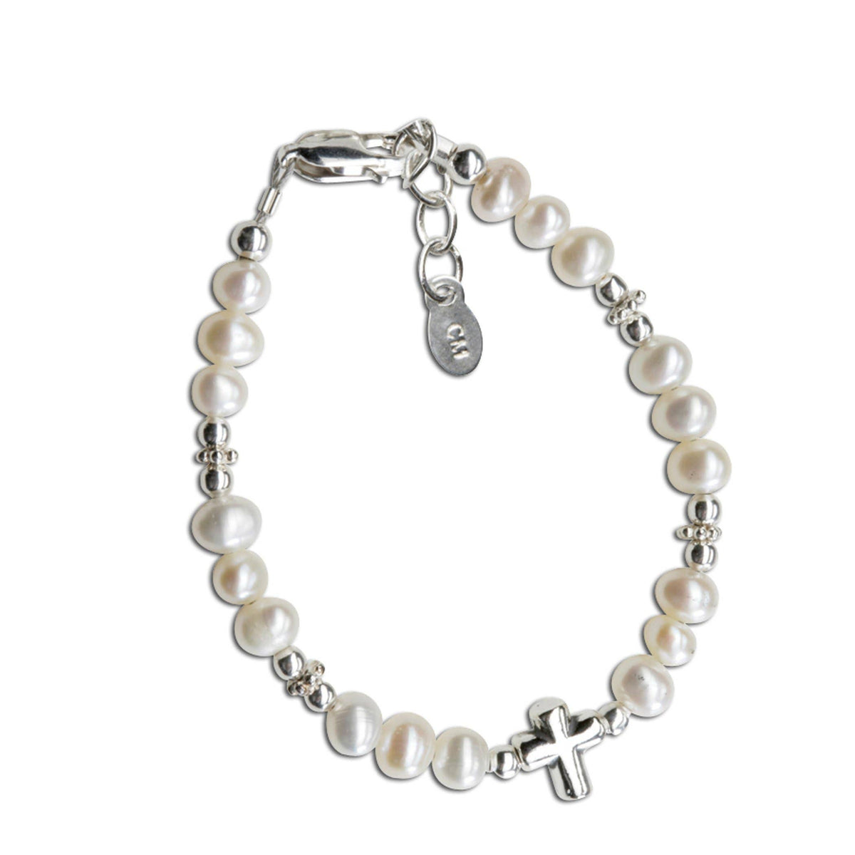 Pearl Christening Bracelet by Grow-With-Me® - BeadifulBABY
