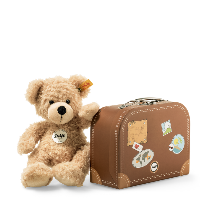 Fynn Teddy Bear in Suitcase, Children's Plush Toy